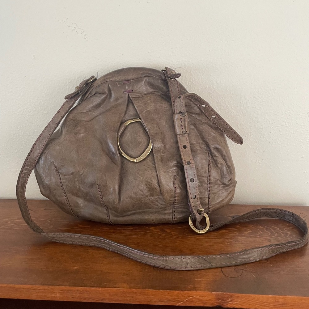 49 Square Miles Crossbody Hobo Purse Bag‎ Italian Leather Artisan Rugged Organic